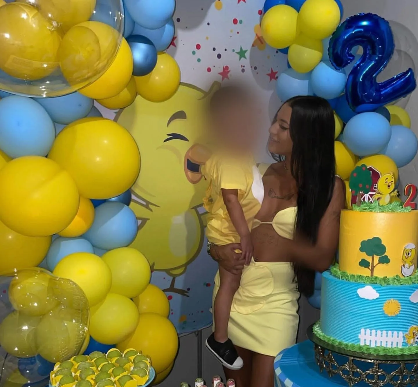 Yaritssa e seu filho