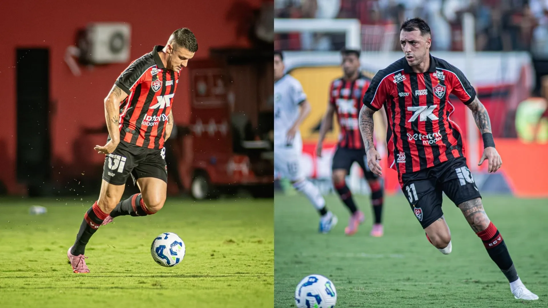 Renato Kayzer e Renzo López, atacantes do Vitória