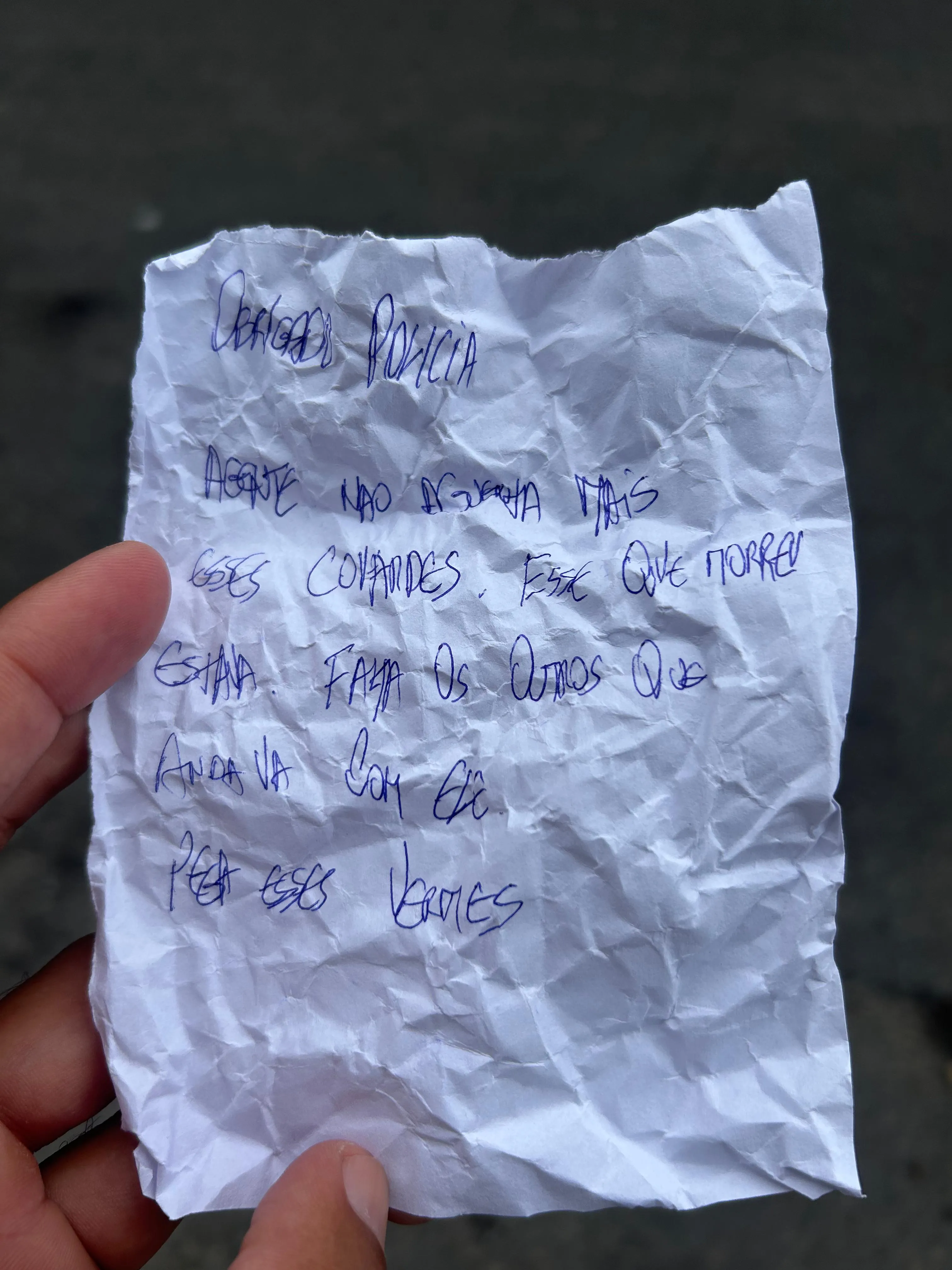 Acredita-se que tenha sido feito por um morador do bairro