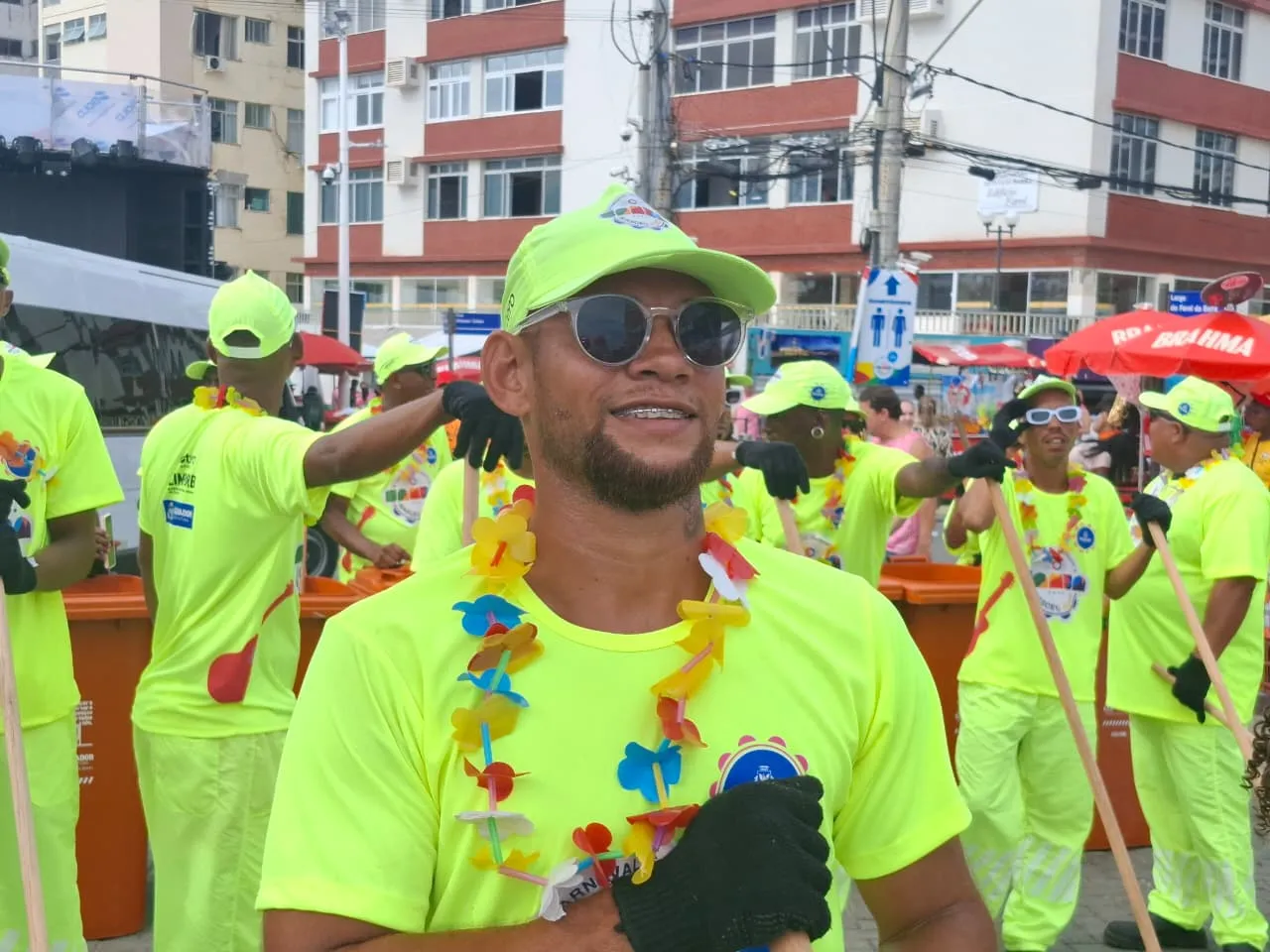 Ramon Conceição, gari há quatro anos