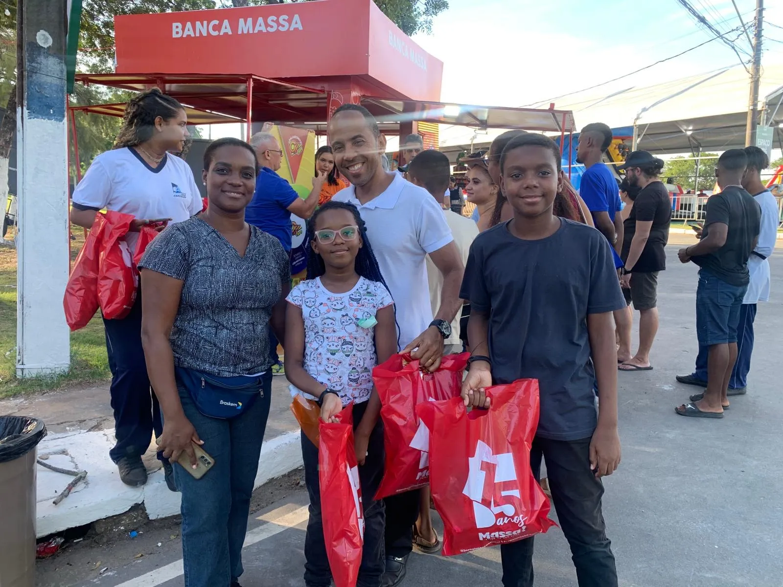 Família tava com a sorte em dia