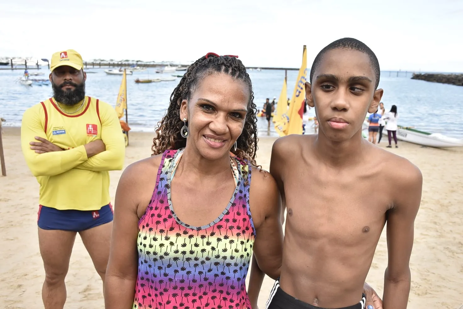 Lúcia e José Leonardo bateram ponto na Praia da Preguiça