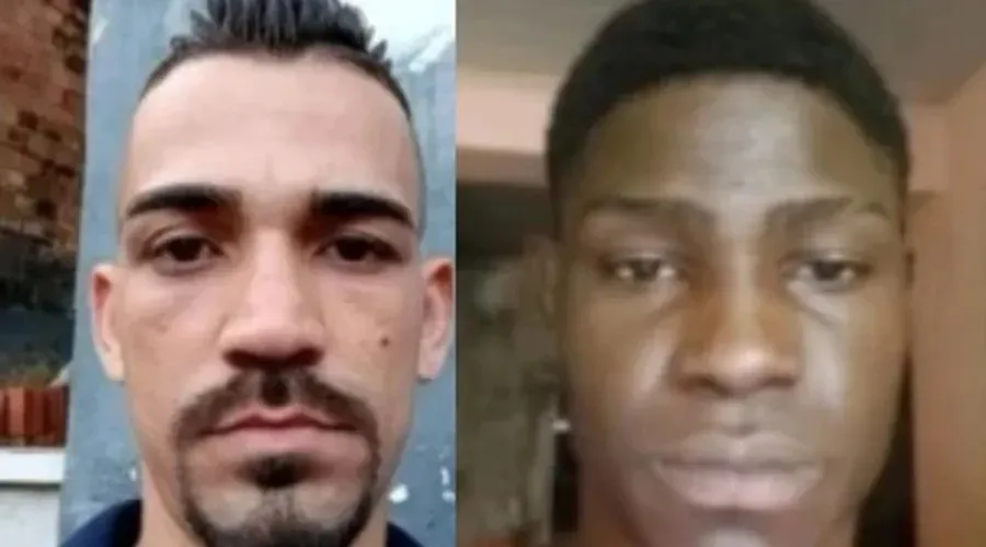 Jeferson Caíque Nunes dos Santos, o 'Badalo' (à esquerda) e Jonatas Amorim Nascimento, vulgo 'Jon' (à direita)