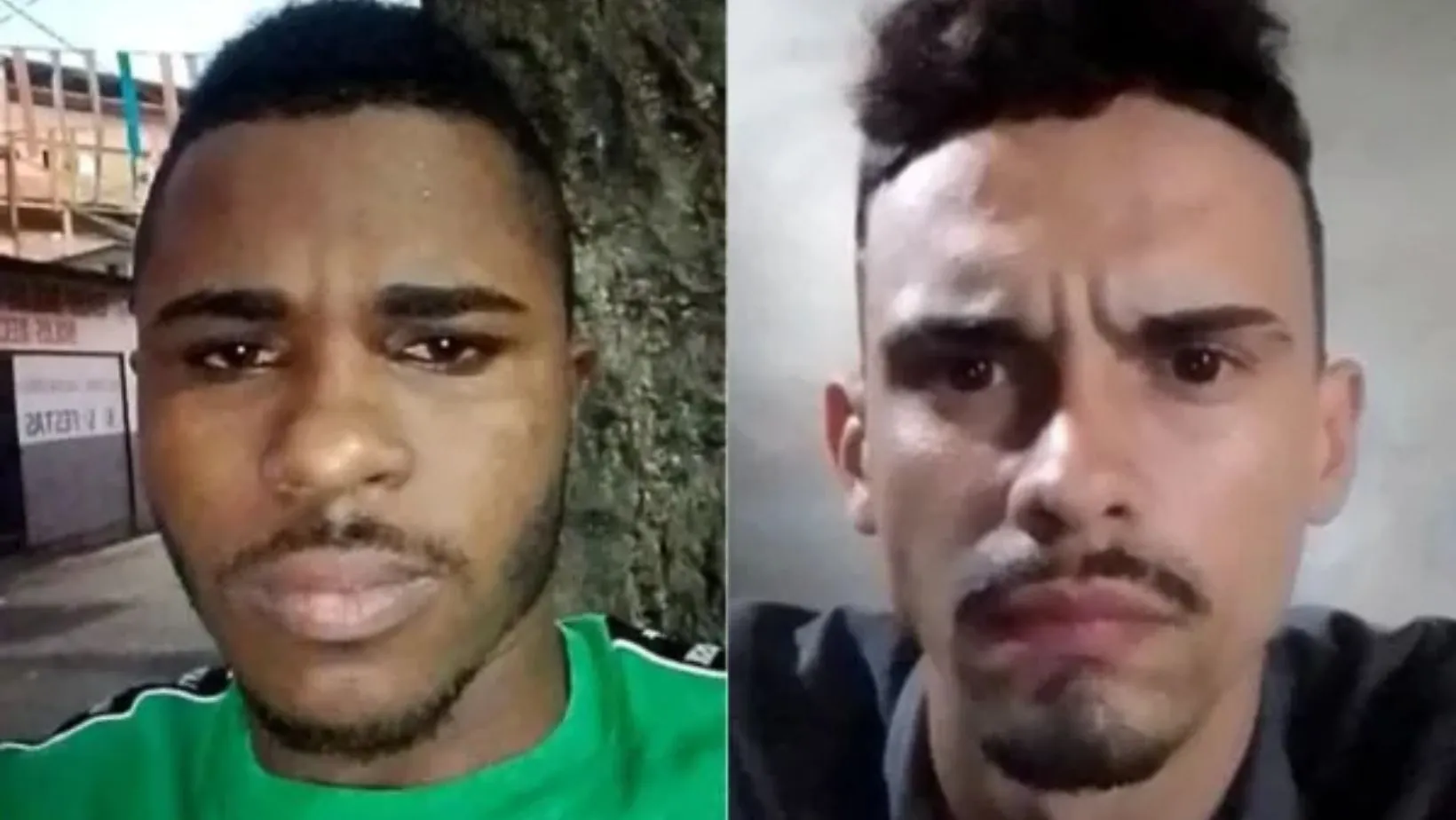 Igor Tarso Canuto da Silva (à esquerda) e Adriel Santos da Silva (à direita)