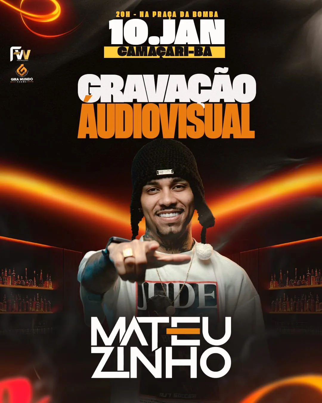 Imagem ilustrativa da imagem Mateuzinho grava audiovisual de graça neste sábado em Camaçari
