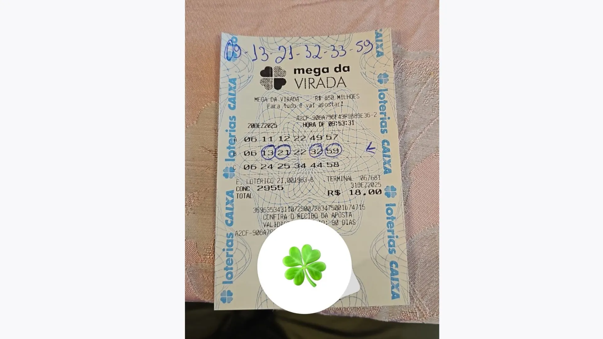 Imagem ilustrativa da imagem Mesmo preso, Bolsonaro 'aperta' o 13 e acerta quadra na Mega da Virada