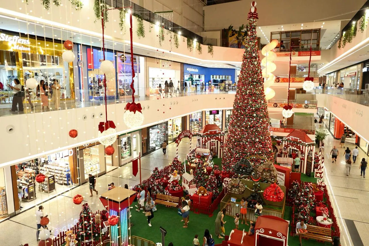 Decoração de Natal do Parque Shopping Bahia