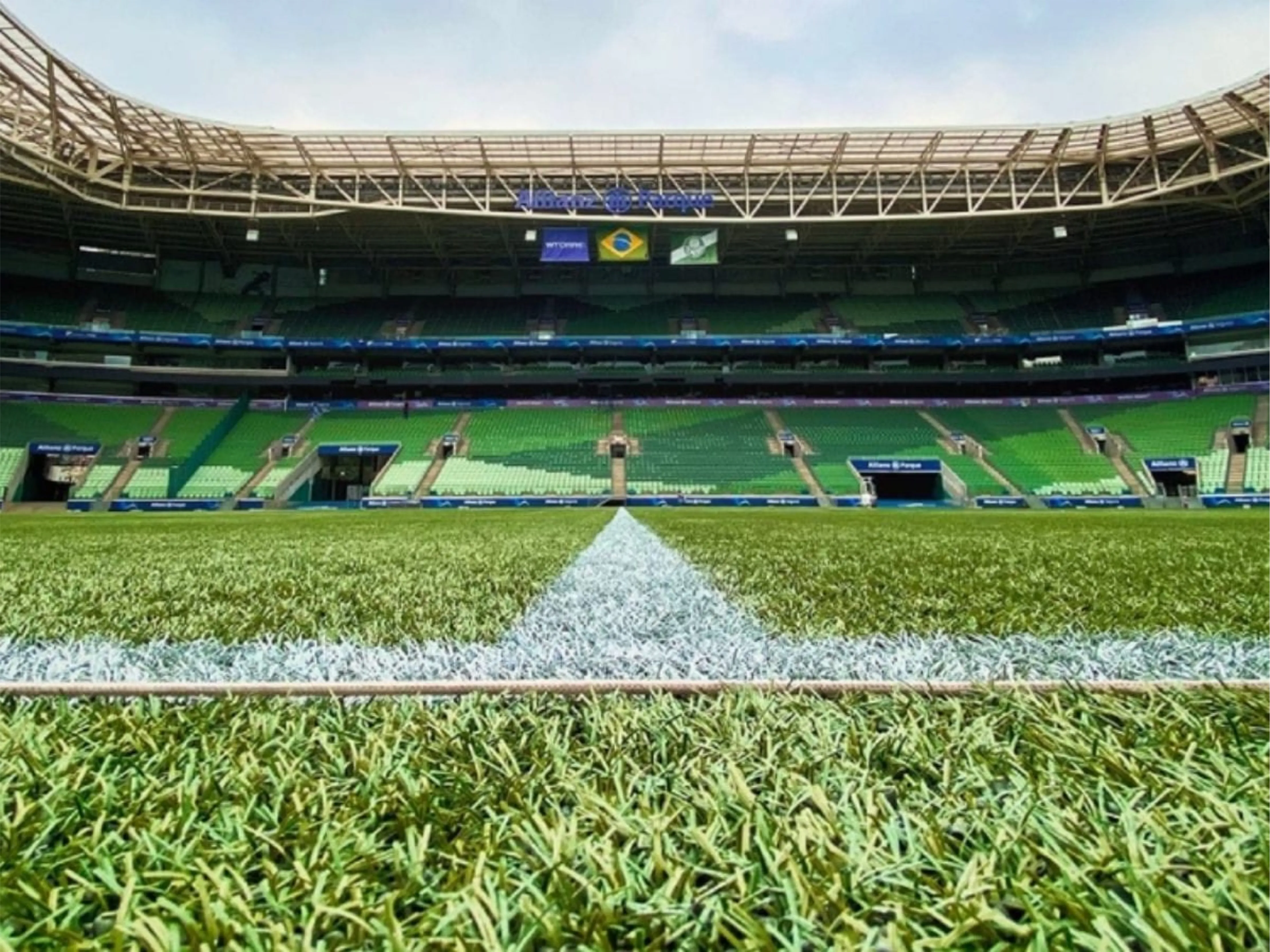 Gramado de estádio do Palmeiras é um dos criticados
