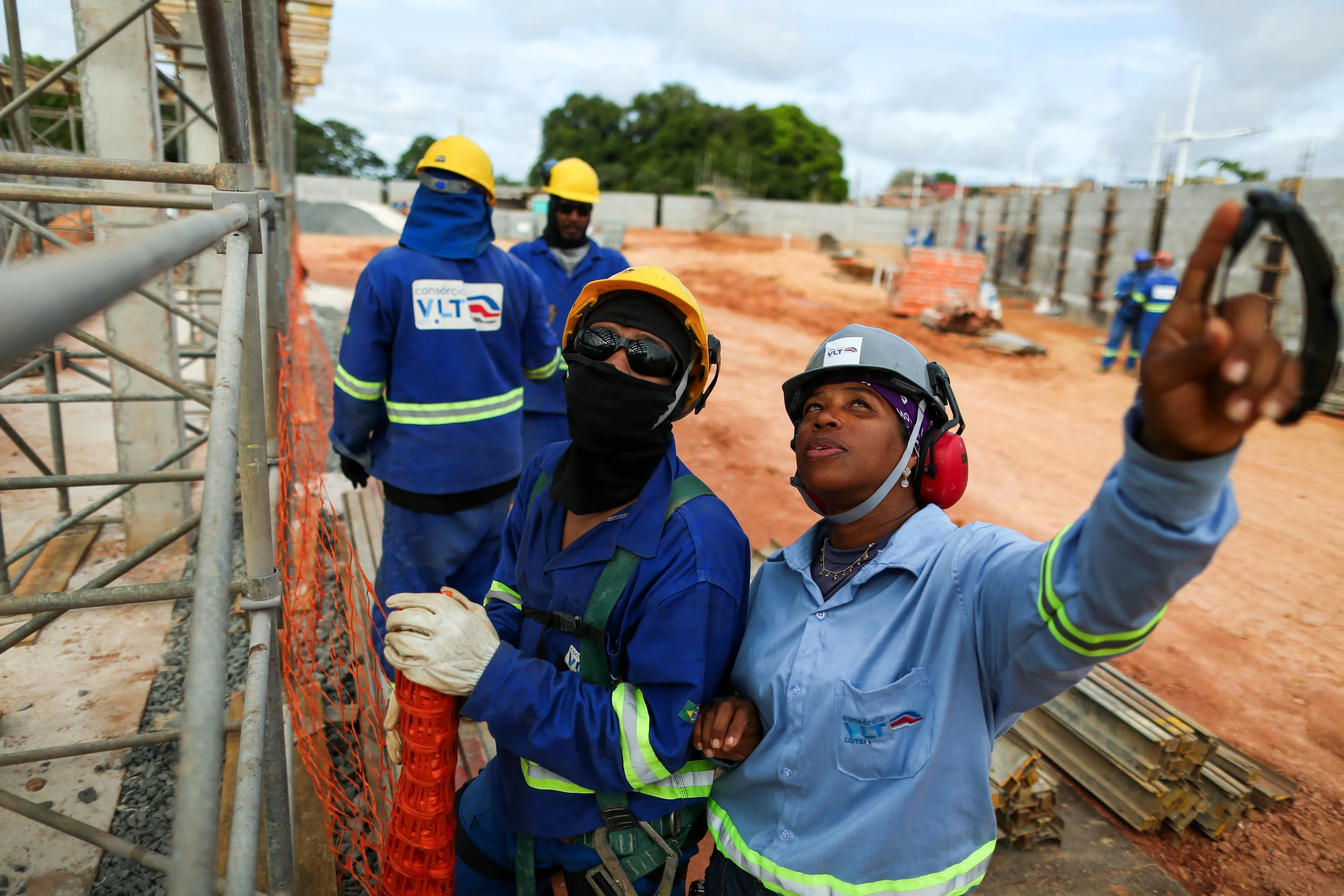 Dilma Sampaio, chefe de obras com 18 anos de carreira na construção civil