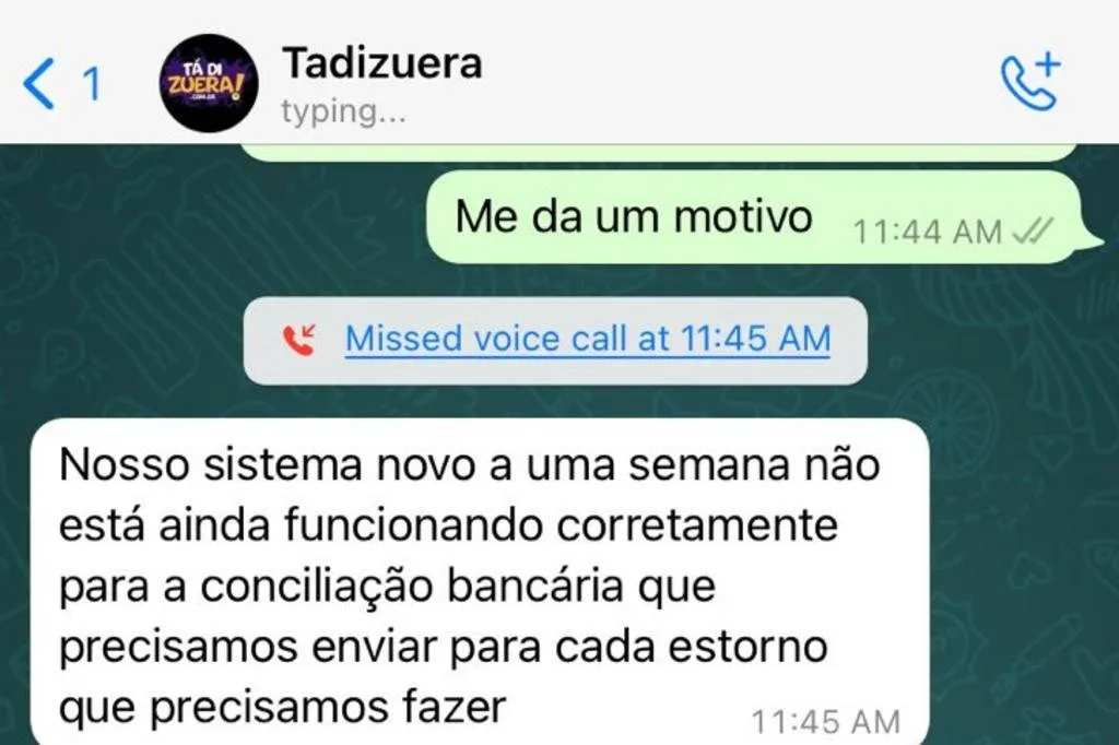 Clientes afirmaram não ter recebido as mercadorias