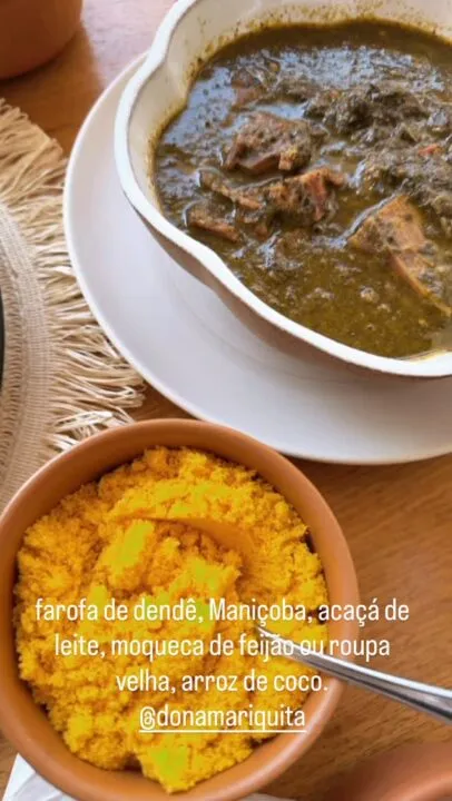 Imagem ilustrativa da imagem Padre Fábio de Melo se acaba em 'rango' baiano; veja as fotos