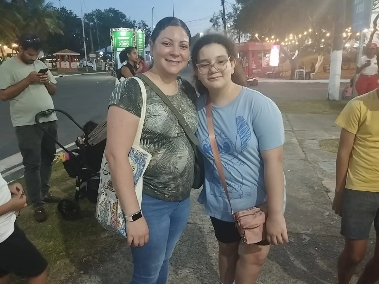 Taísa e a filha Isis