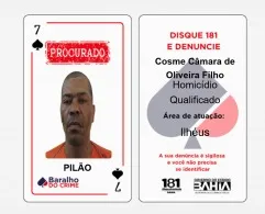 Pilão é o 7 de Espadas do Baralho do Crime