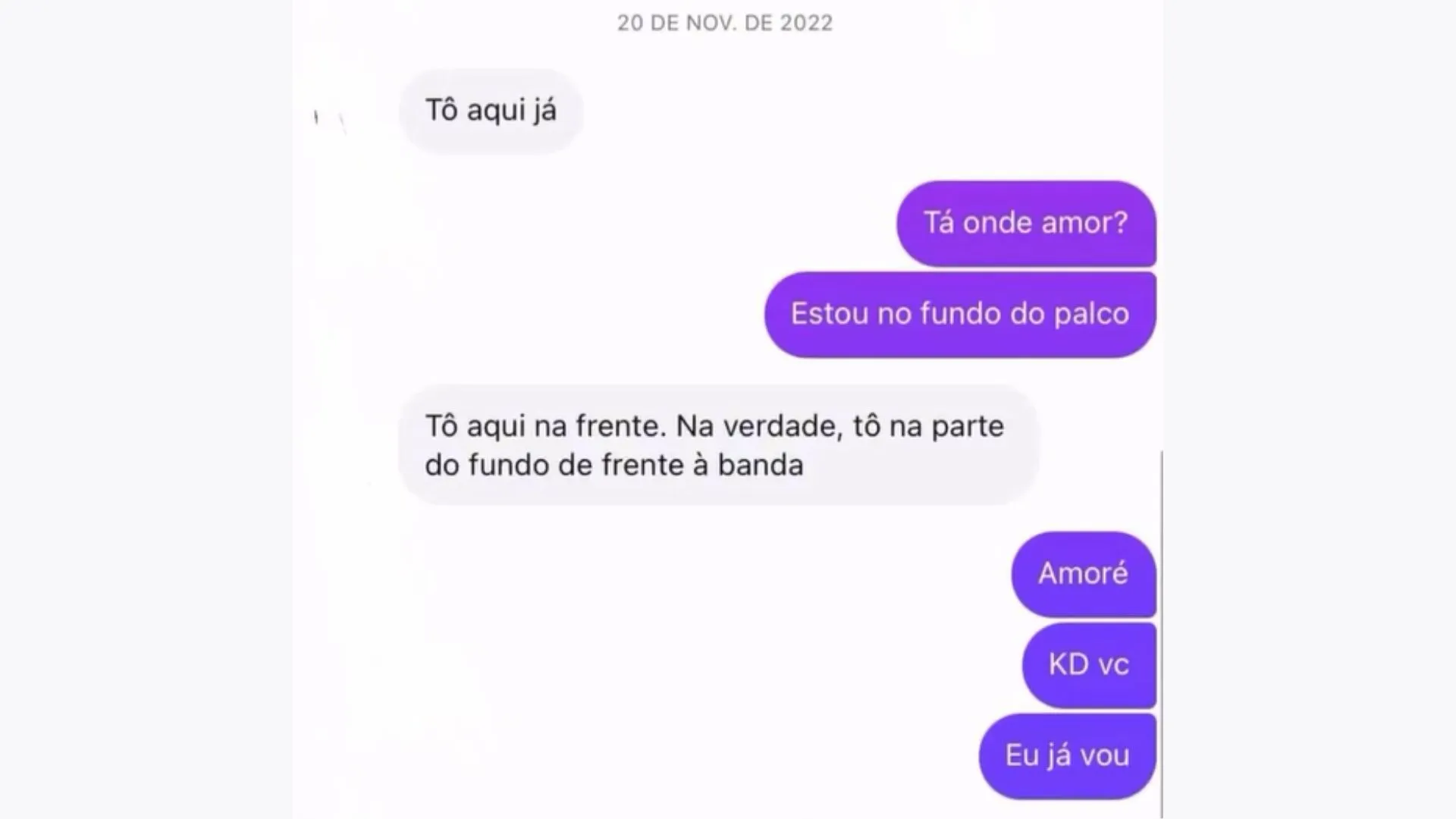 Imagem ilustrativa da imagem Que que isso? Mulher do cantor Alex Maxx expõe prints de traições