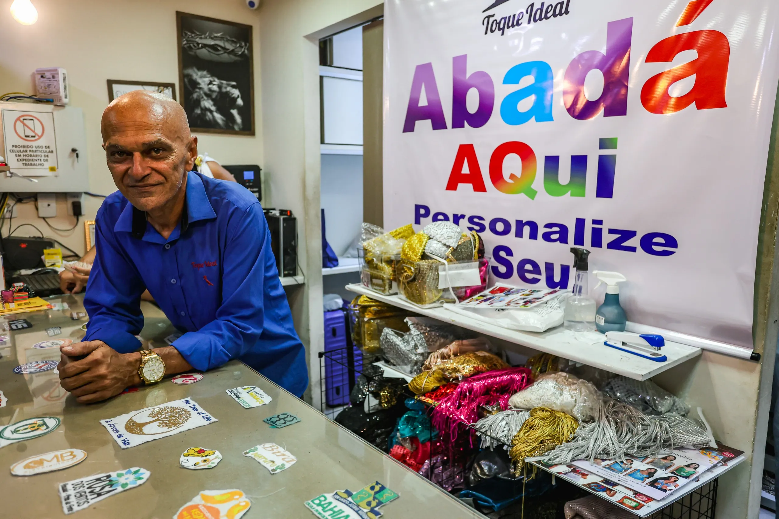 Robson Costa Meirelles, gerente da loja Toque Ideal