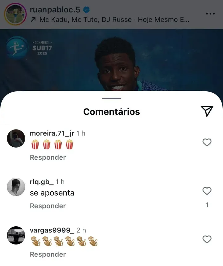 Imagem ilustrativa da imagem Ruan Pablo, do Bahia, é vítima de racismo após perder pênalti