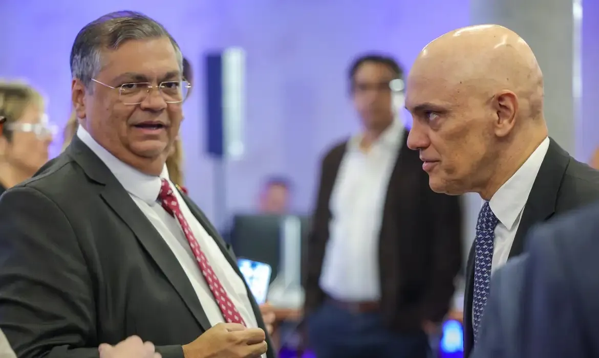 Flávio Dino e Alexandre de Moraes