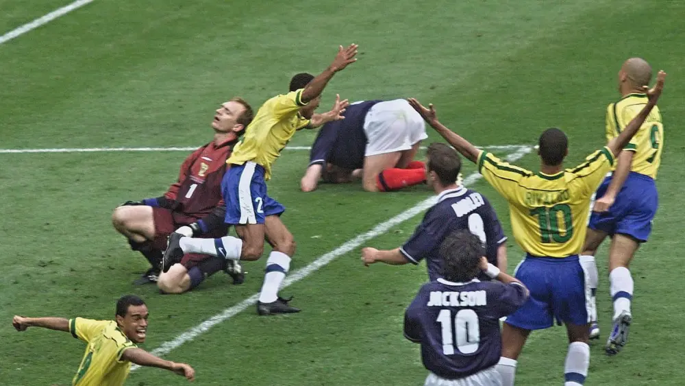 Brasil x Escócia em 1998