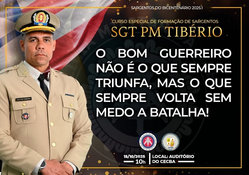 Tibério tinha recém se formado sargento