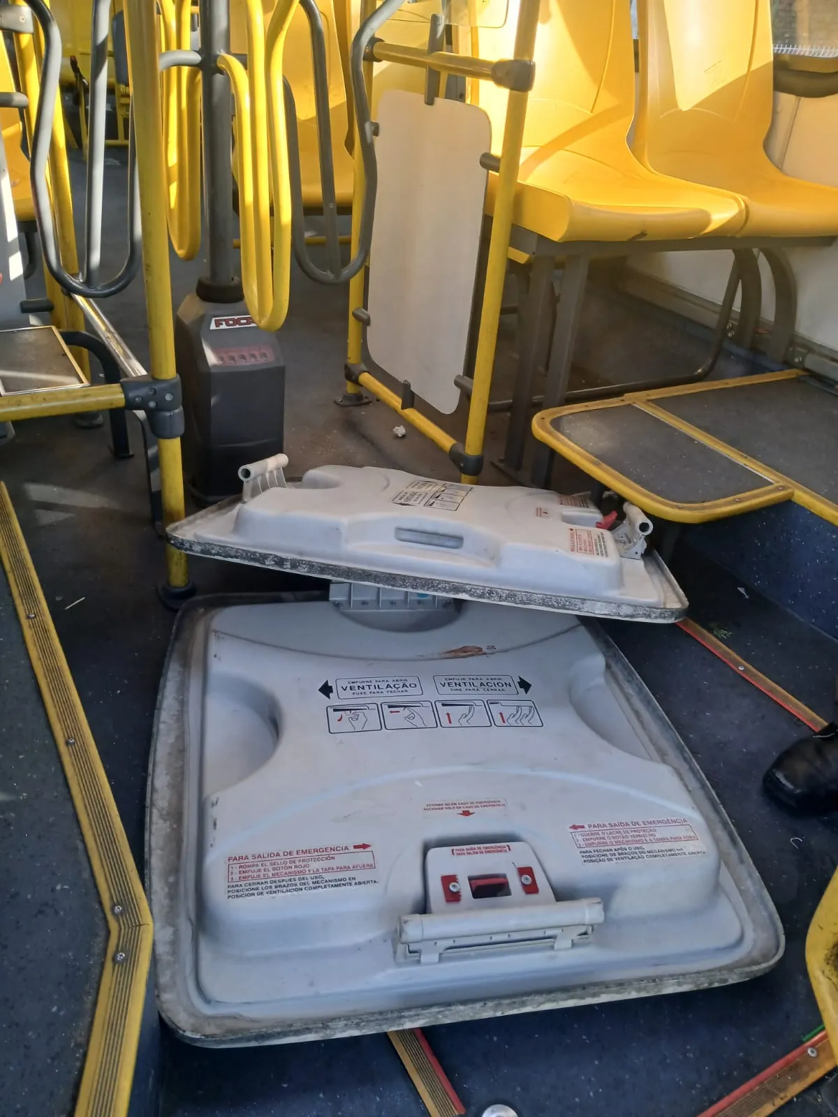 Imagens divulgadas pela Semob