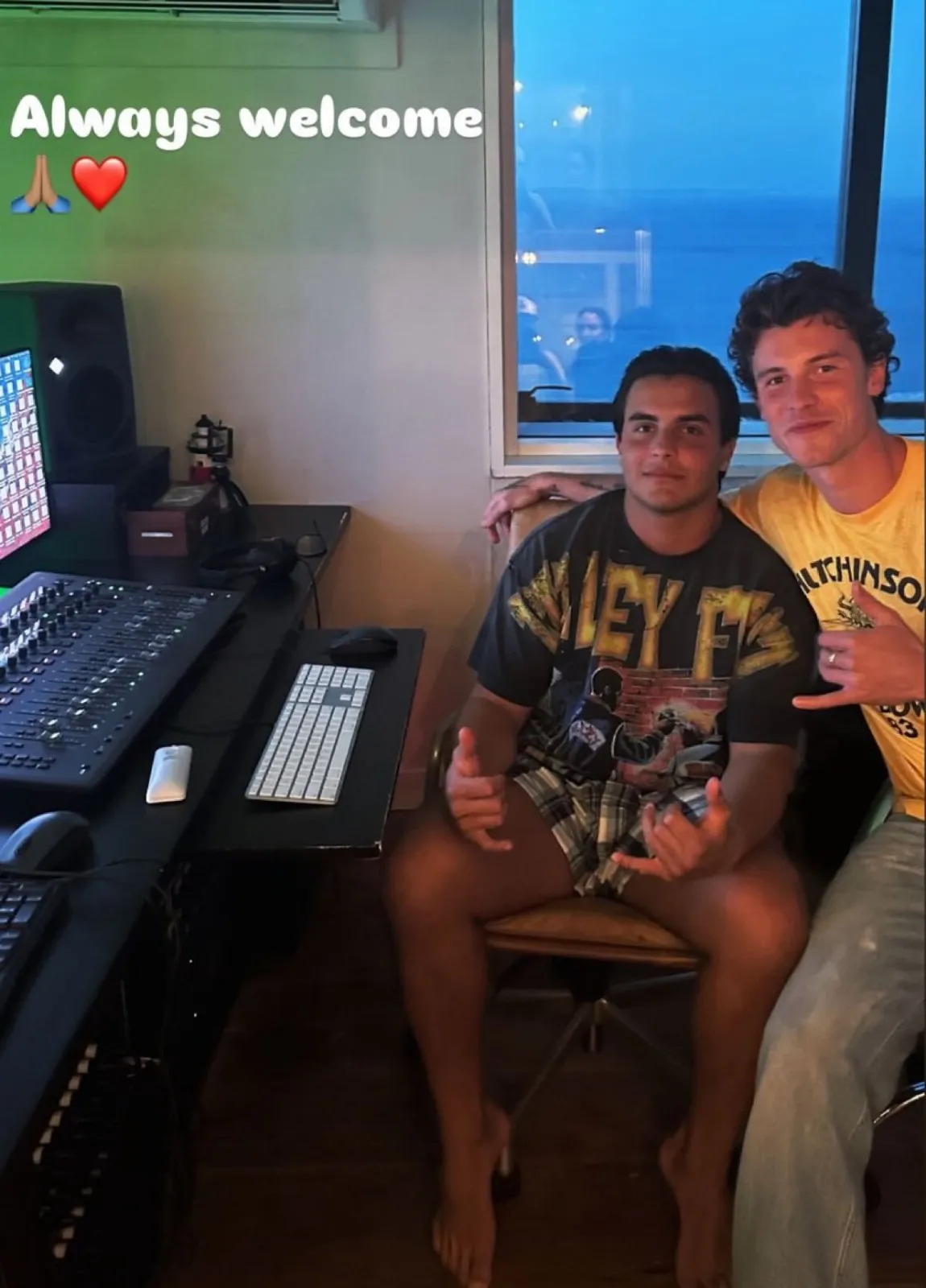 Marcelo e Shawn neste domingo (9)