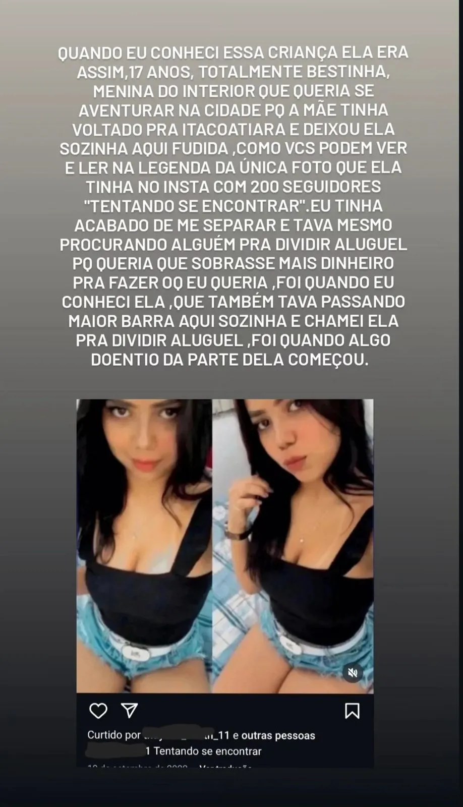 Imagem ilustrativa da imagem Stalker e mais: saiba quem é a jovem acusada de deixar amigo em trilha