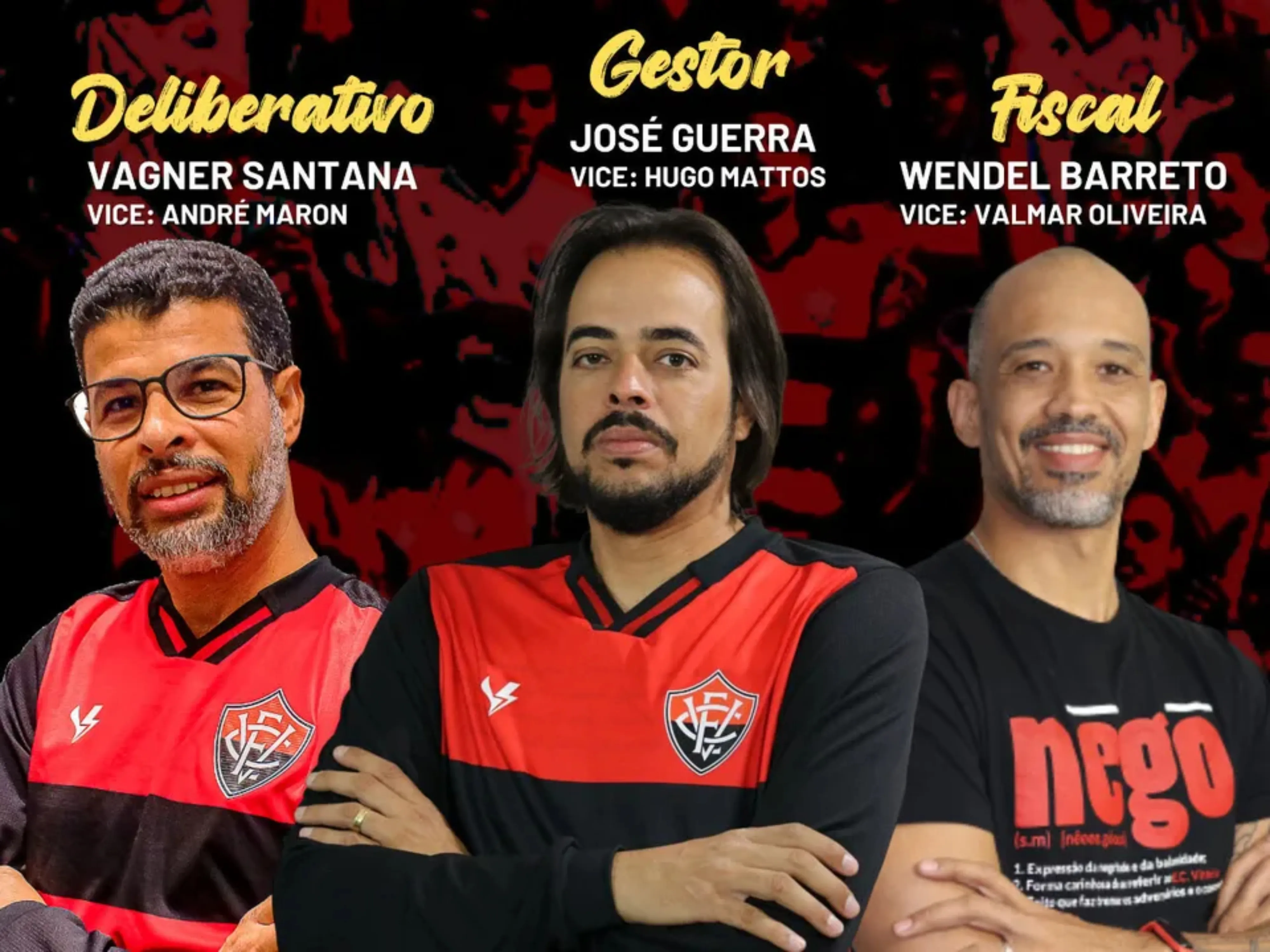 Rubro-negros vão disputar a presidência do clube no próximo pleito