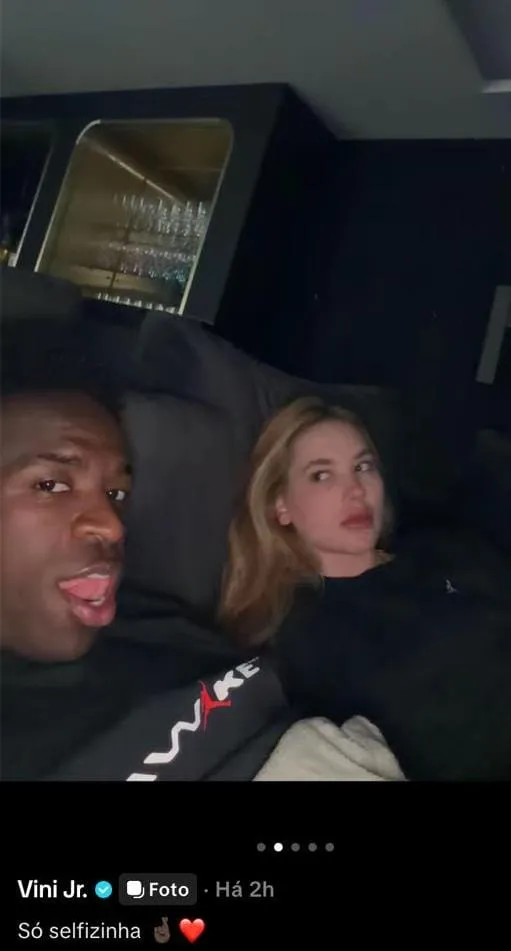 Imagem ilustrativa da imagem Tudo fluindo: malhadão não abala o love de Vini Jr. e Virginia