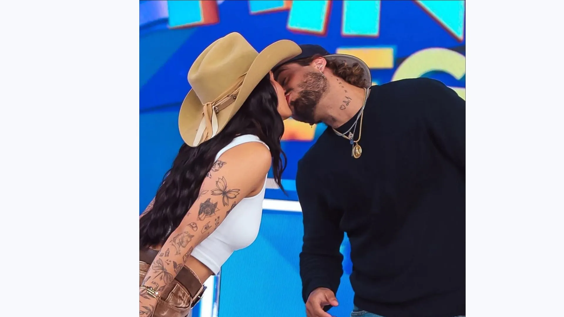 Imagem ilustrativa da imagem Vazam fotos de Ana Castela e Zé Felipe aos beijos