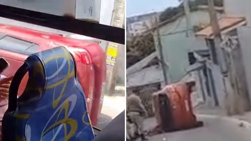 Carro capotou durante fuga