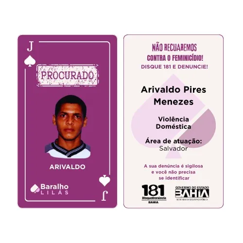 Imagem ilustrativa da imagem Veja cartas com 16 procurados por violência contra mulheres na Bahia