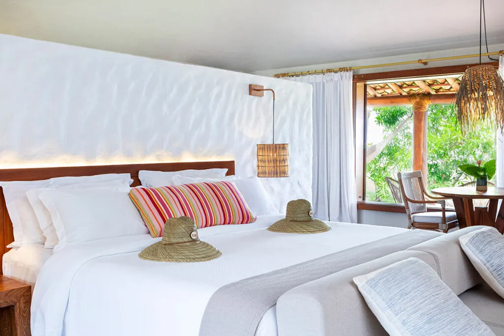 Uma das acomodações do hotel