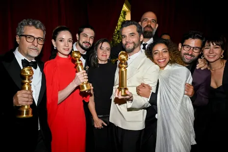 Wagner Moura após conquistar prêmio no Globo de Ouro