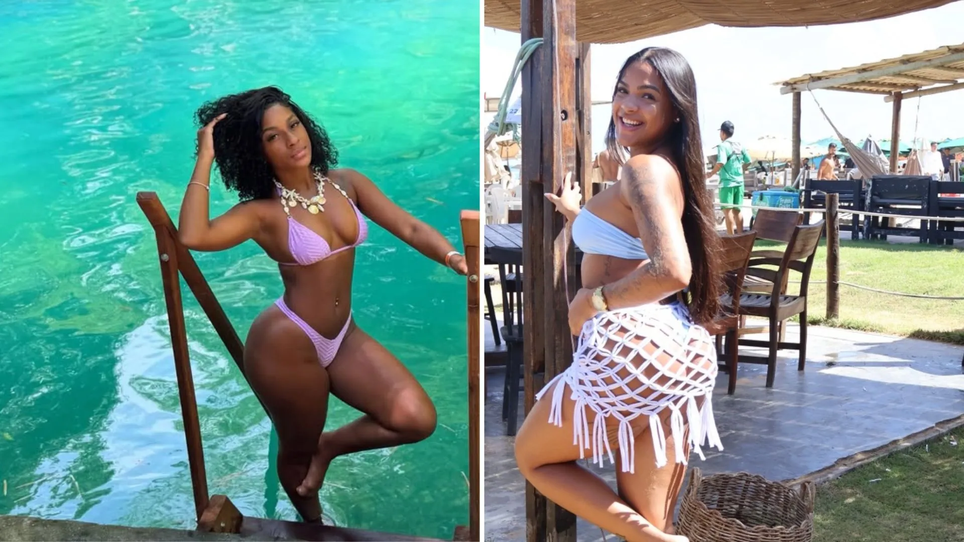 Duda Meneses e Aline Samaia beijaram Ygor Albu