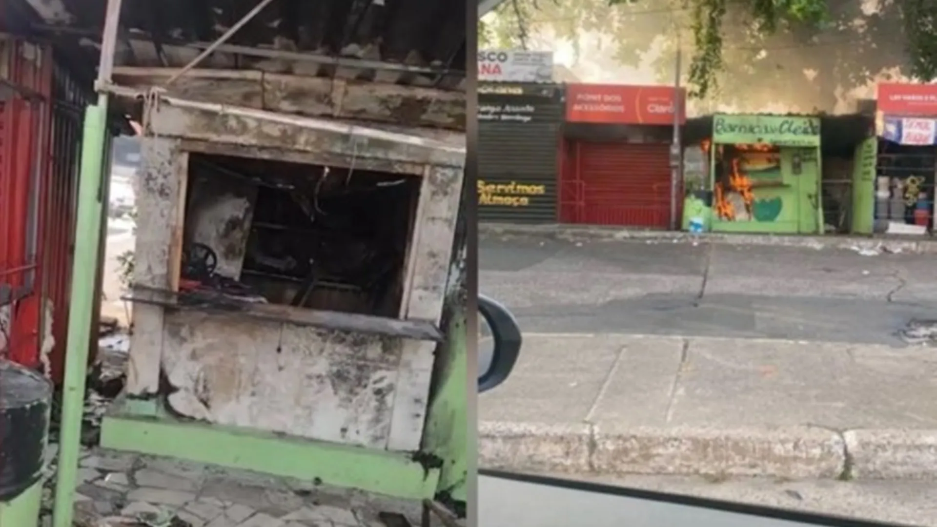 O suspeito do crime ainda está foragido