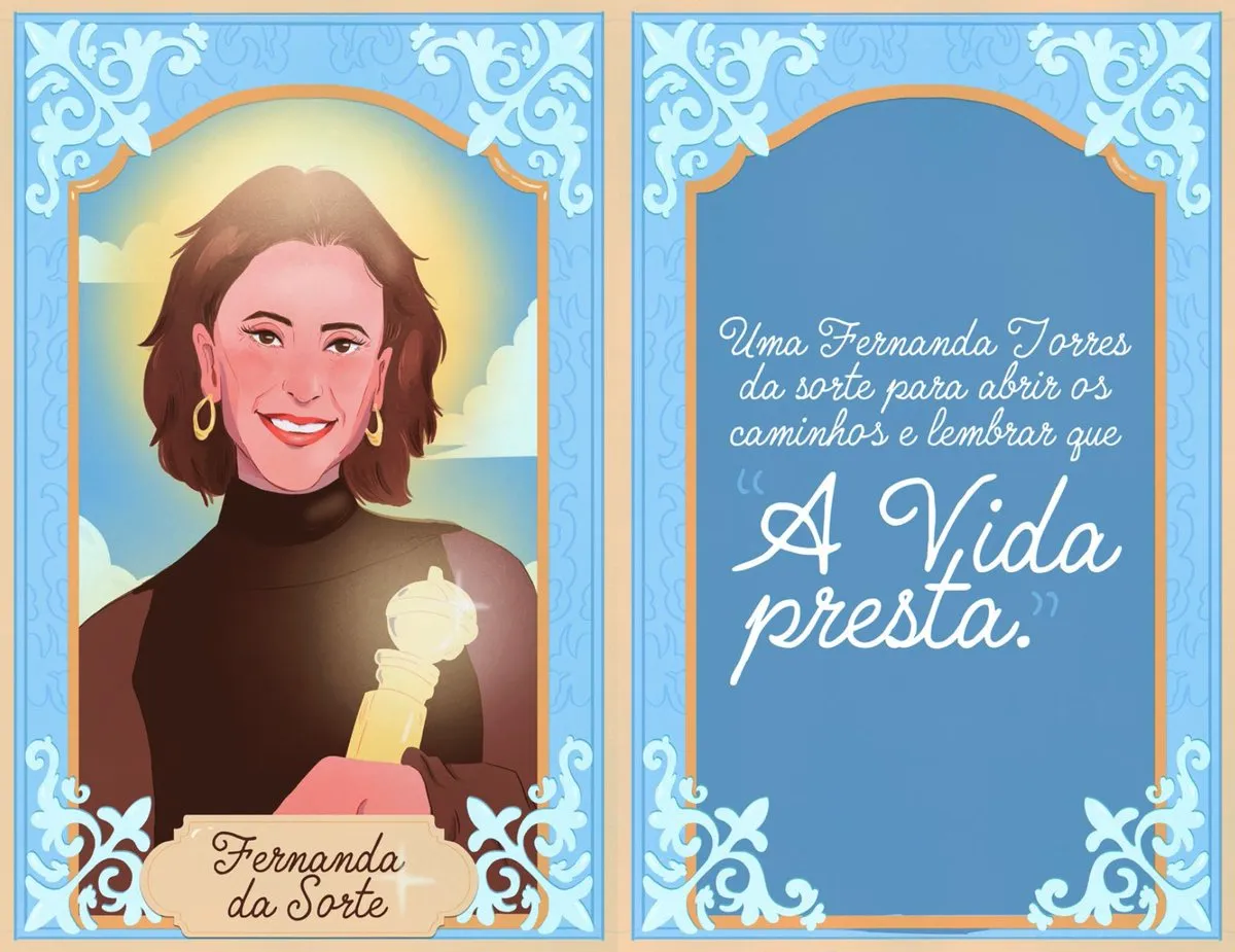 Imagem ilustrativa da imagem Wagner Moura usou santinho de Fernanda Torres para ter sorte em prêmio