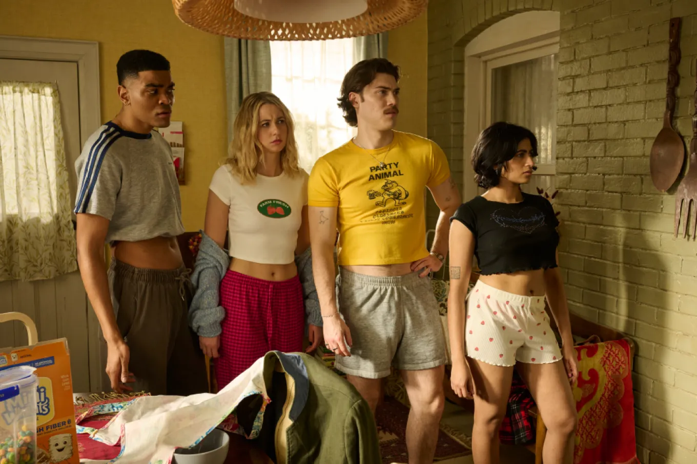 Amigos que moram juntos é o cenário central da série