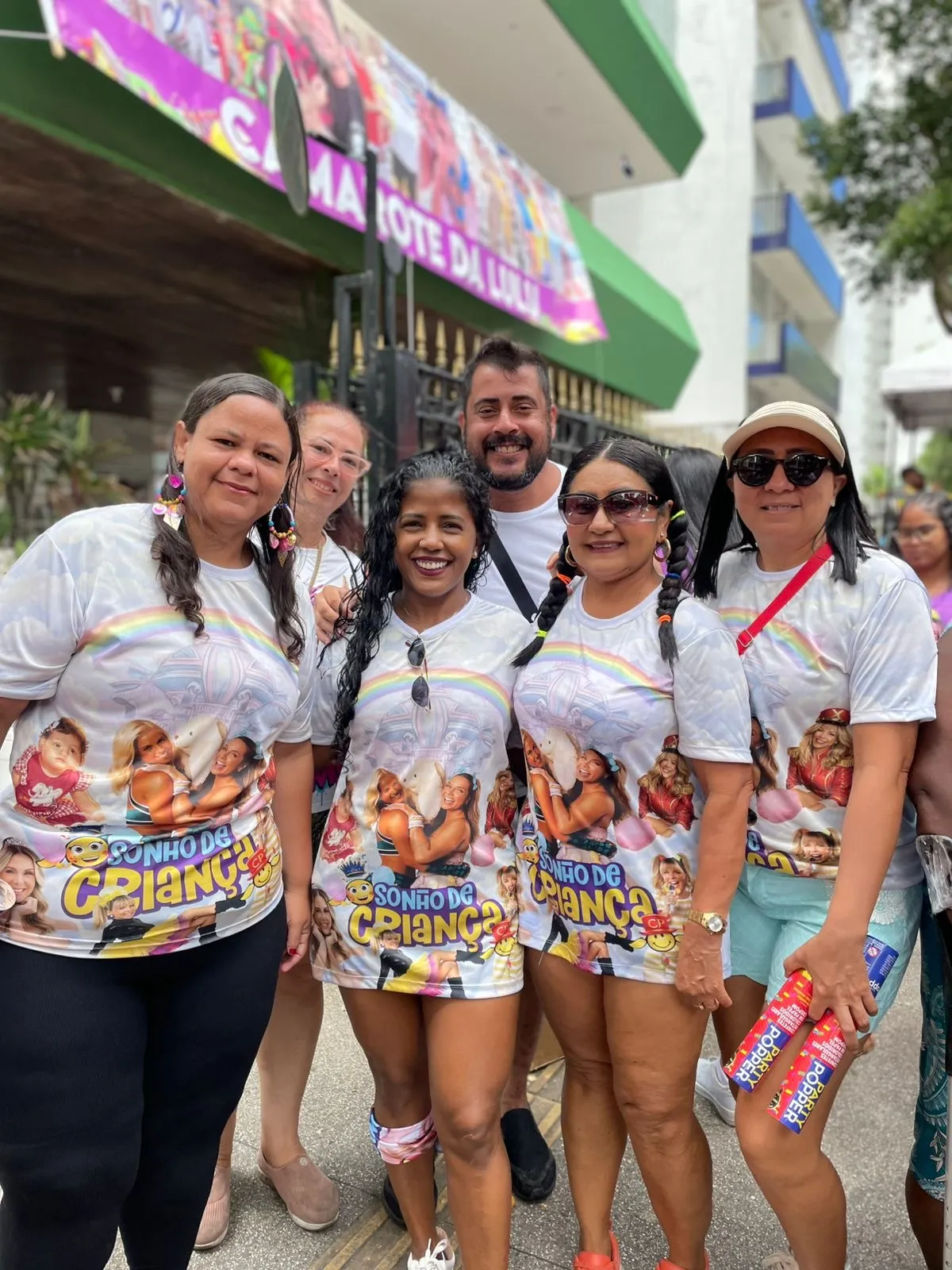 Celma marcou presença na folia