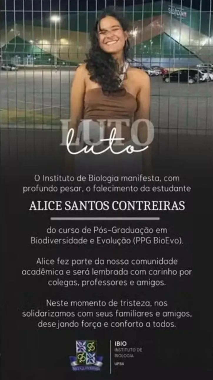 Imagem ilustrativa da imagem Saiba quem era a jovem estudante que morreu em acidente no Carnaval