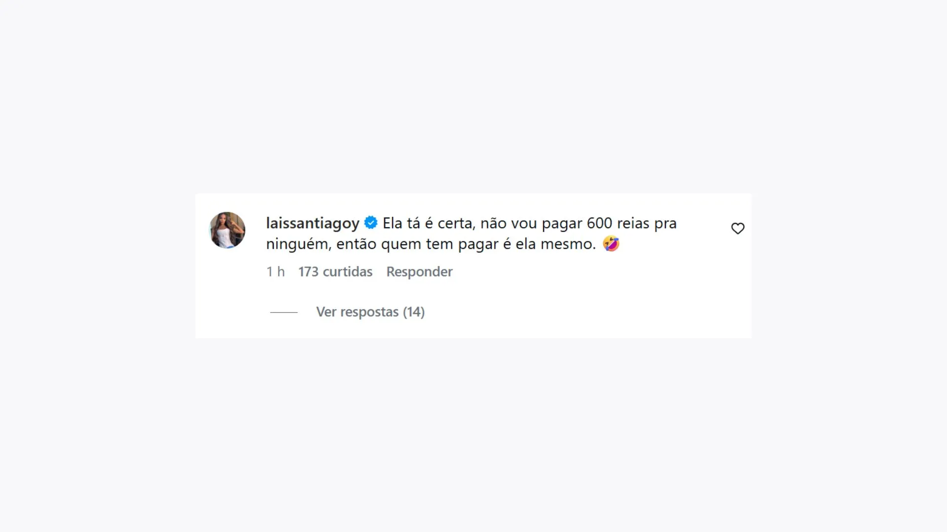 Imagem ilustrativa da imagem Áudio: Laís Santiago debocha após o namorado voltar com a ex-mulher