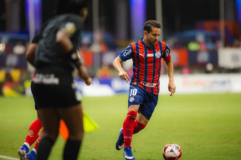 Everton Ribeiro emcampo no último Ba-Vi, pela final do Baianão, na Fonte Nova