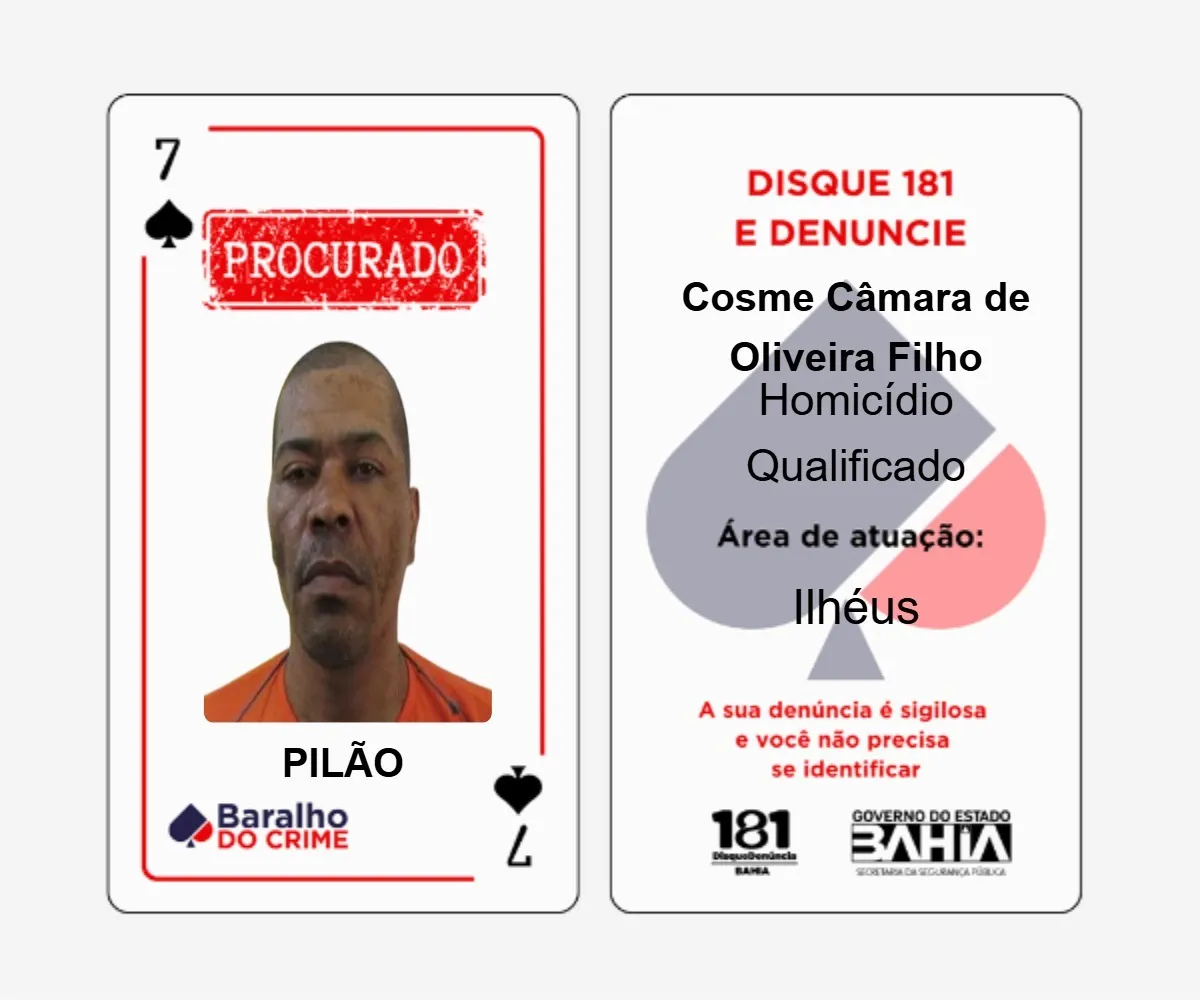 Pilão do Baralho do Crime foi preso pela polícia na Bolívia