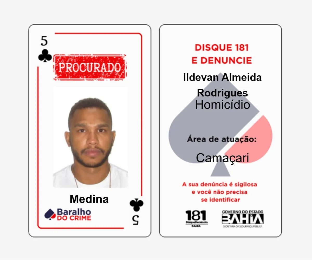 Medina do Baralho do Crime foi preso pela polícia