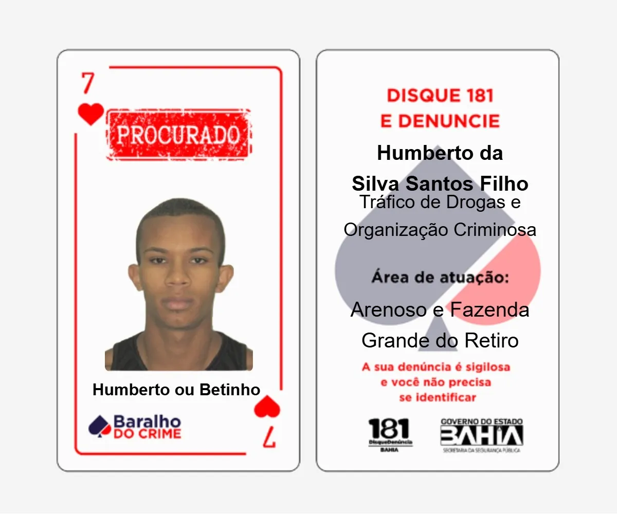 Betinho do Baralho do Crime foi preso pela polícia