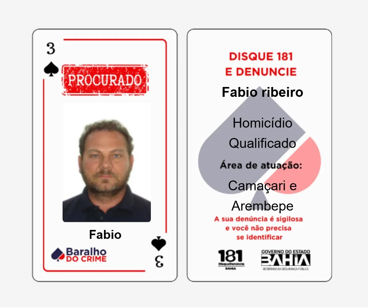 Fabio do Baralho do Crime foi preso pela polícia