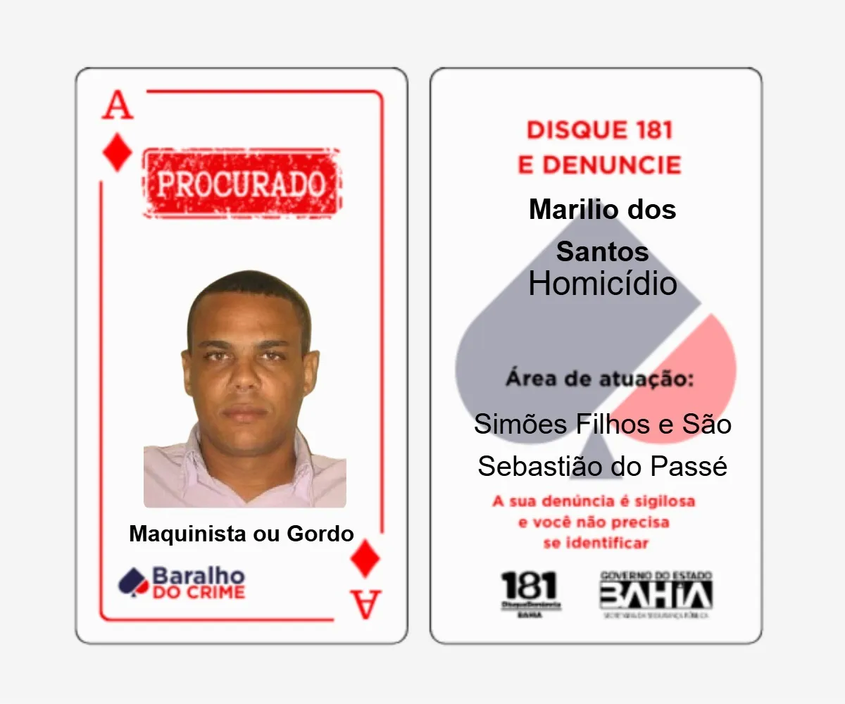 O Maquinista ou Gordo do Baralho do Crime morreu em confronto com a polícia