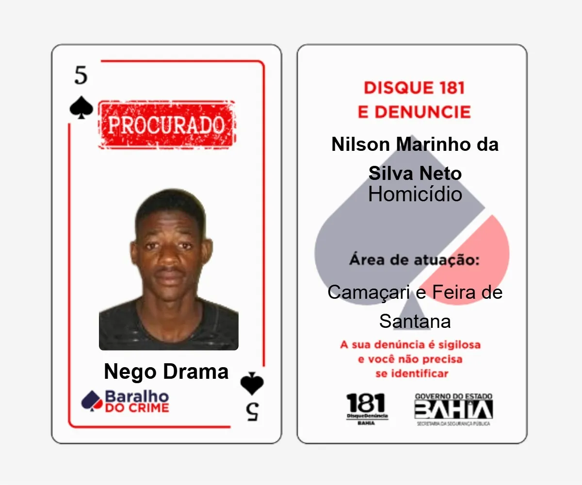 Nego Drama do Baralho do Crime morreu em confronto a polícia