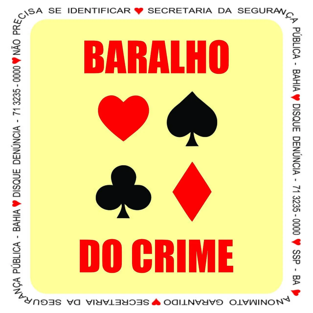 Baralho do Crime da Bahia