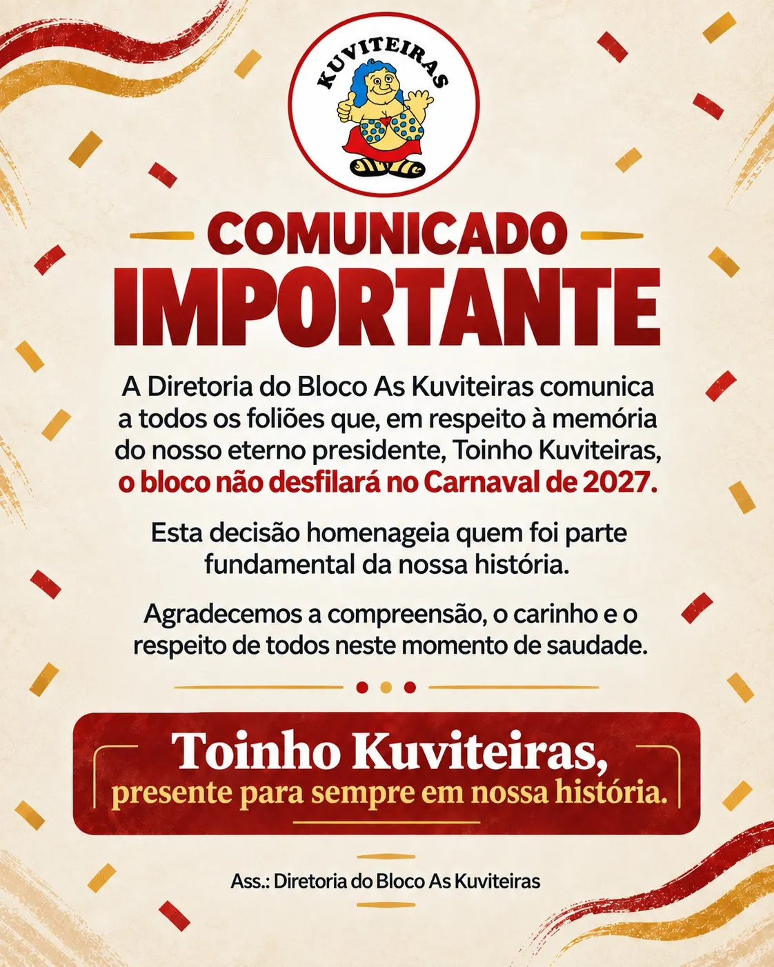 Imagem ilustrativa da imagem Bloco As Kuviteiras não desfilará no Carnaval de Salvador em 2027