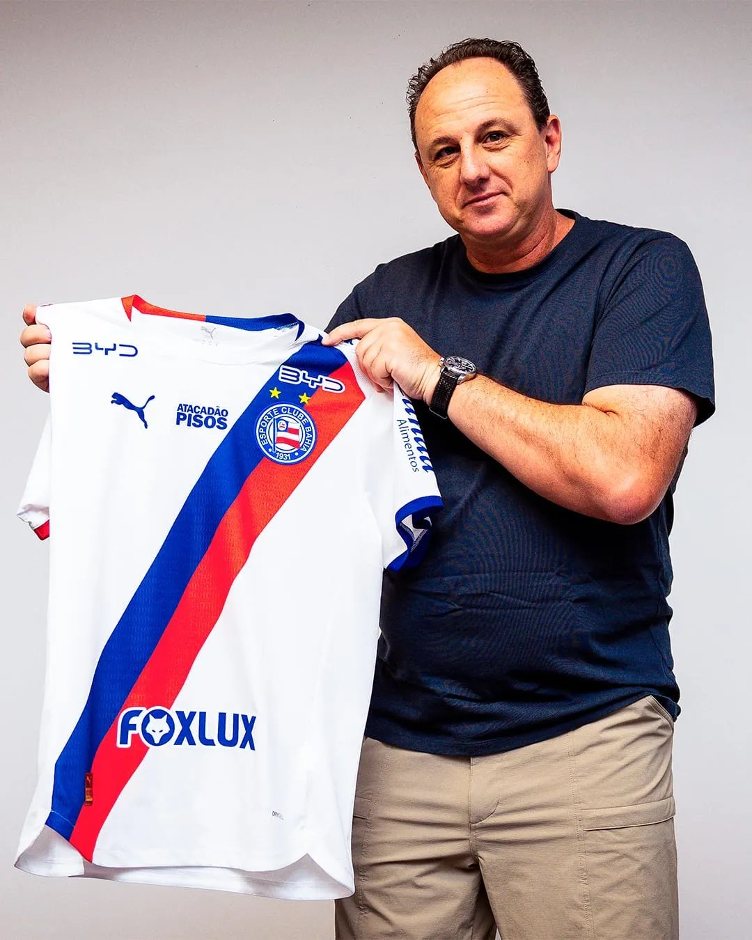 Imagem ilustrativa da imagem BYD é anunciada como nova patrocinadora do Bahia; veja fotos